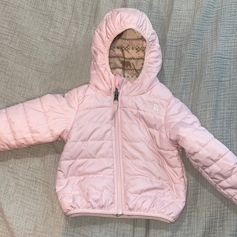 The North Face Kids Pink Puffer Jacket